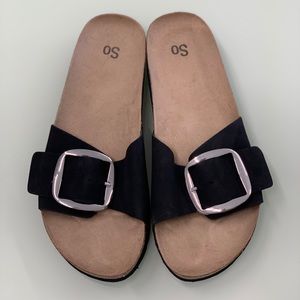 SO footbed sandals with buckle